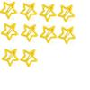100-Piece Metal Snap Hair Clips for Girls, Toddlers, and Kids - Perfect for Fine Hair, Thick Hair, and More - Featuring Fun Star Designs (yellow) view 1