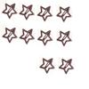 100-Piece Metal Snap Hair Clips for Girls, Toddlers, and Kids - Perfect for Fine Hair, Thick Hair, and More - Featuring Fun Star Designs (brown) view 1