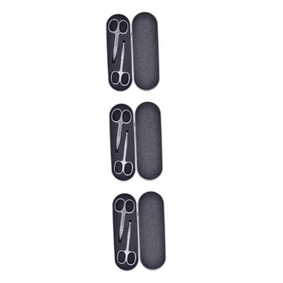 SHERCHPRY 6pcs Eyebrow Scissors Stainless Steel Makeup Nose Hair Trimmers Safe Tip Design for Precise Grooming for Eyebrow Shaping and Nose Hair Removal