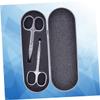 SHERCHPRY 6pcs Eyebrow Scissors Stainless Steel Makeup Nose Hair Trimmers Safe Tip Design for Precise Grooming for Eyebrow Shaping and Nose Hair Removal view 3