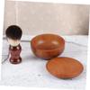 DECOMELODY Beard Brush Set Bowl 3-Piece Facial Care Kit for Men Soft Bristle Shaving Brush Soap Bowl Beard Grooming Tool view 2
