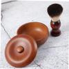 DECOMELODY Beard Brush Set Bowl 3-Piece Facial Care Kit for Men Soft Bristle Shaving Brush Soap Bowl Beard Grooming Tool view 3