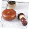 DECOMELODY Beard Brush Set Bowl 3-Piece Facial Care Kit for Men Soft Bristle Shaving Brush Soap Bowl Beard Grooming Tool view 4