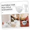 Gogogmee Silicone Facial Mask Bowl Set Diy Mask Mixing Bowl Applicator Spoon Skincare Tools Kit White view 3