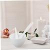 Gogogmee Silicone Facial Mask Bowl Set Diy Mask Mixing Bowl Applicator Spoon Skincare Tools Kit White view 4