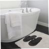 Xmas 12 Pairs EVA Pedicure Spa Slippers Black for Women, Hotel view 3