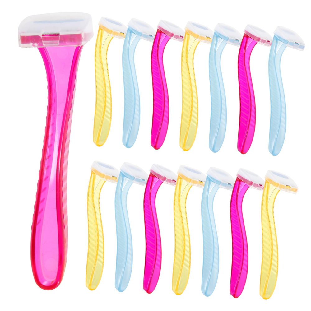 LALADEFIEE 15pcs Manual Body Hair Shaver for Women Stainless Steel Depilator Precision Trimmer Portable Bikini Razor for Legs and Arms
