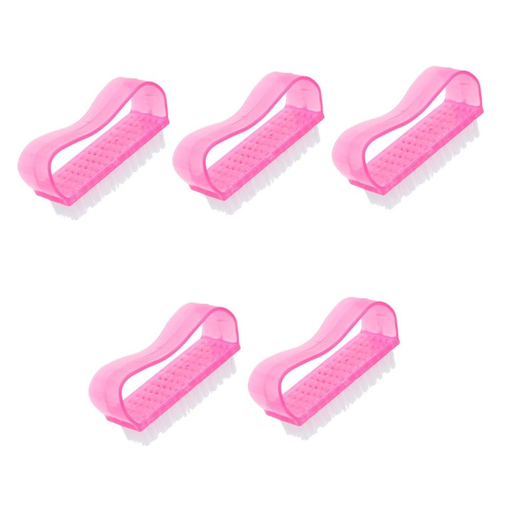 DEARMAMY 5pcs Nail Fingernail Dust Cleaner Simple Manicure Brush Hand Brushes for Cleaning