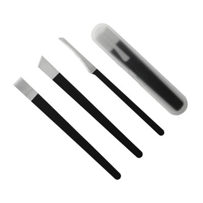 Baluue 4Pcs Pedicure Tool Set Black Nail Nippers and Cutters for Foot Care Professional Household Nail Trimming Kit for Effective Care and Ingrown Treatment
