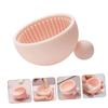 CALLARON 1pc Silicone Makeup Brush Cleaning Pad Portable Brush Washing Bowl for Efficient Cosmetic for Home and Beauty Salon Use view 4