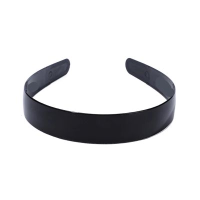 1 Piece Simple Women Headbands Fashion Head Band For Girls Solid Black Color Casual Hair Accessories Plastic Headbans(2.5CM)