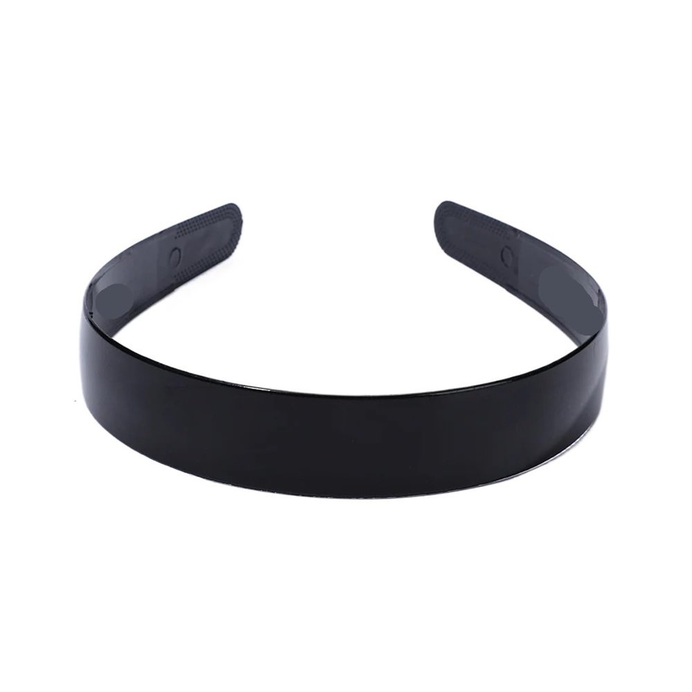 1 Piece Simple Women Headbands Fashion Head Band For Girls Solid Black Color Casual Hair Accessories Plastic Headbans(2.5CM)