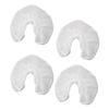 ABOOFAN 50pcs Non-Woven U-Shaped Pillowcase Cushion Travel Pillowcase Bulk Bolster Headrest Covers Massage Bed Pillow Cover Neck Pillow Cover Headrest Pillowcase Table Headrest Cover White view 1
