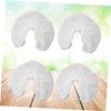ABOOFAN 50pcs Non-Woven U-Shaped Pillowcase Cushion Travel Pillowcase Bulk Bolster Headrest Covers Massage Bed Pillow Cover Neck Pillow Cover Headrest Pillowcase Table Headrest Cover White view 3