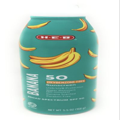 Banana Scented Sunscreen Spray - SPF 50-5.5oz - 1 bottle - made in the USA