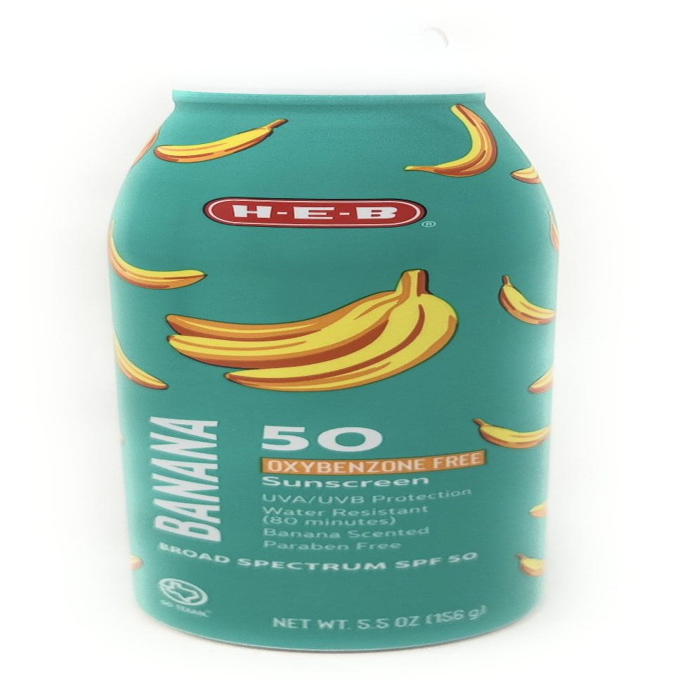 Banana Scented Sunscreen Spray - SPF 50-5.5oz - 1 bottle - made in the USA