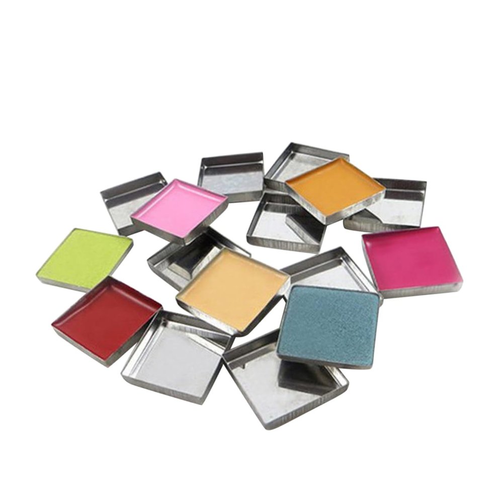 KAILIKETIY 56pcs Magnetic Eyeshadow Blusher Pressed Powder Pans Empty Metal Diy Palette