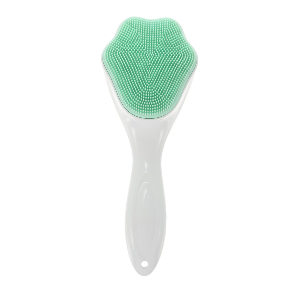 KAILIKETIY Long Handle Silicone Brush Cat Paw Facial Cleanser Face Scrubber Deep Clean Face Tool
