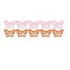 10-Pack Butterfly Hair Clips Non-Slip Snap Barrettes for Girls, Women, Toddlers - 1.2 Inch (pink/orange) view 1