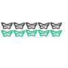 10-Pack Butterfly Hair Clips Non-Slip Snap Barrettes for Girls, Women, Toddlers - 1.2 Inch (gray/green) view 1