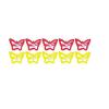 10-Pack Butterfly Hair Clips Non-Slip Snap Barrettes for Girls, Women, Toddlers - 1.2 Inch (red/yellow) view 1