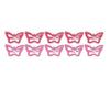 10-Pack Butterfly Hair Clips Non-Slip Snap Barrettes for Girls, Women, Toddlers - 1.2 Inch (red/pink) view 1