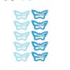 10-Pack Butterfly Hair Clips Non-Slip Snap Barrettes for Girls, Women, Toddlers - 1.2 Inch (blue B) view 1