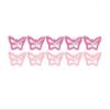 10-Pack Butterfly Hair Clips Non-Slip Snap Barrettes for Girls, Women, Toddlers - 1.2 Inch (pink B) view 1
