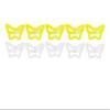 10-Pack Butterfly Hair Clips Non-Slip Snap Barrettes for Girls, Women, Toddlers - 1.2 Inch (yellow/WHITE) view 1