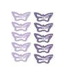 10-Pack Butterfly Hair Clips Non-Slip Snap Barrettes for Girls, Women, Toddlers - 1.2 Inch (purple B) view 1