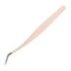 Beaupretty Precision Tweezers for False Lashes Multi-Functional Makeup Tool Curved Tip for Easy Application and Removal Beige Eyelash for Routine view 1