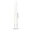 Beaupretty Precision Tweezers for False Lashes Multi-Functional Makeup Tool Curved Tip for Easy Application and Removal Beige Eyelash for Routine view 2