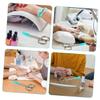 Beaupretty 8pcs Nipper Cover Silicone Manicure Scissor Sleeves Nail Pusher Tool Cover Cuticle Pusher Tweezer Protective Sleeve for Professional Home Use view 3