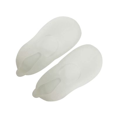 Baluue Silicone Boat Socks for Dry Cracked Feet -Cracking Moisturizing Gel Socks White Breathable Design for Comfort and