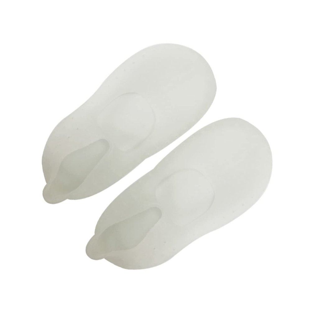 Baluue Silicone Boat Socks for Dry Cracked Feet -Cracking Moisturizing Gel Socks White Breathable Design for Comfort and