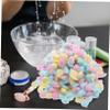 PartyKindom Pink Cotton Balls for Face Cleansing Makeup Removal Gentle and Soft Non-Woven view 3