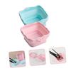 Ipetboom 2Pcs Portable Silicone Makeup Brush Cleaning Bowls Design with Convex Textures for Gentle Cleaning present for Makeup Lovers view 2