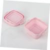 Ipetboom 2Pcs Portable Silicone Makeup Brush Cleaning Bowls Design with Convex Textures for Gentle Cleaning present for Makeup Lovers view 3