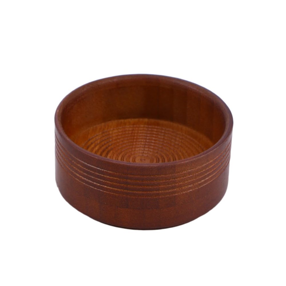Didiseaon Men's Shaving Soap Bowl Large Deep Wooden Cup Lid for Shaving Soap for Home Use and Grooming