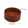 Didiseaon Men's Shaving Soap Bowl Large Deep Wooden Cup Lid for Shaving Soap for Home Use and Grooming view 2