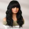 YNICKRKR Hair Wigs Body Wave Human Hair Wigs with Bangs 180 Density Wave Wig with Bangs Machine Made Wig Human Hair Natural Color Wigs Long Wigs(20inches) view 2
