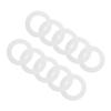 FOYTOKI 10pcs Waxing Paper Ring Mats for Hair Removal Machine Wax Heater Paper Ring to Protect Accessories view 1