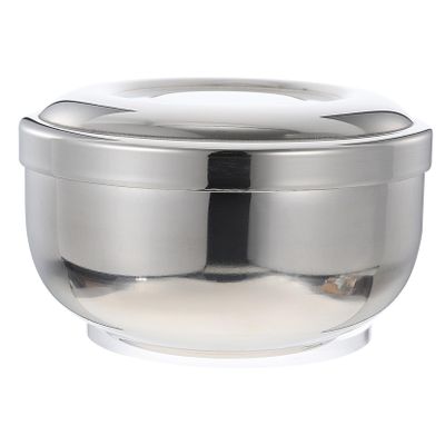 CALLARON 1pc Stainless Steel Shaving Soap Foaming Bowl Lidded Container for Home and Barber Shop Use Durable and Safe Design with Rounded Edges Practical and Reliable Bubble Foaming Bowl