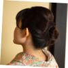 Beaupretty Butterfly Bow Updo Hairpiece for Women Soft Bun Wig for Parties Weddings Events Easy to Wear Synthetic Hair Extensions view 4