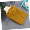 Outanaya 4pcs Double-sided Wash Towel Bath Gloves Gloves Exfoliating Portable for Home Travel Bathtub Use Soft Bath Mitts view 4