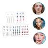 Ipetboom 5 Sets of Stick-On Face Jewels DIY Rhinestone Stickers for Makeup Eye and Eyebrow Gems for Women Acrylic Facial Decals Adhesive for Festivals and Parties view 2