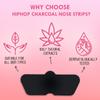 HipHop Skin Care Cleansing Charcoal Nose Strips (6 Strips), Blackheads, Whiteheads Remover, Pore Cleanser, with Natural Extracts, for Women, All Skin Types view 2