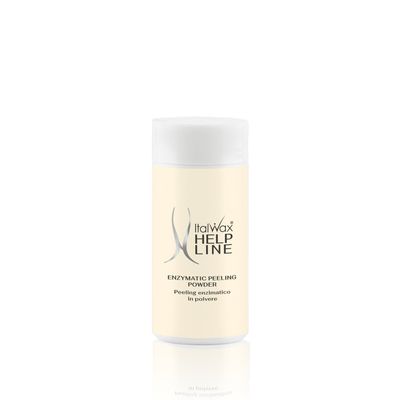 Italwax Help Line Enzymatic Peeling Powder 1.06 oz (30g)  Gentle Facial Exfoliant with Papain and Bromelain  Pre-Waxing Skincare  For Professional and Home Use