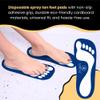 KobbTan Spray Tan Feet Pads 120Pairs Disposable & Economic for Spray tanning,Use in Tanning booth,Sunless Tanning at Home or Beauty Salon-Non Slip-Comfortable-Hygienic-Ultra Bronzing (Blue) view 3