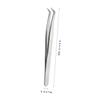 PACKOVE High Precision Lash Tweezers Stainless Steel Eyelash Clip for Makeup for Fake Eyelashes Wedding Events view 2